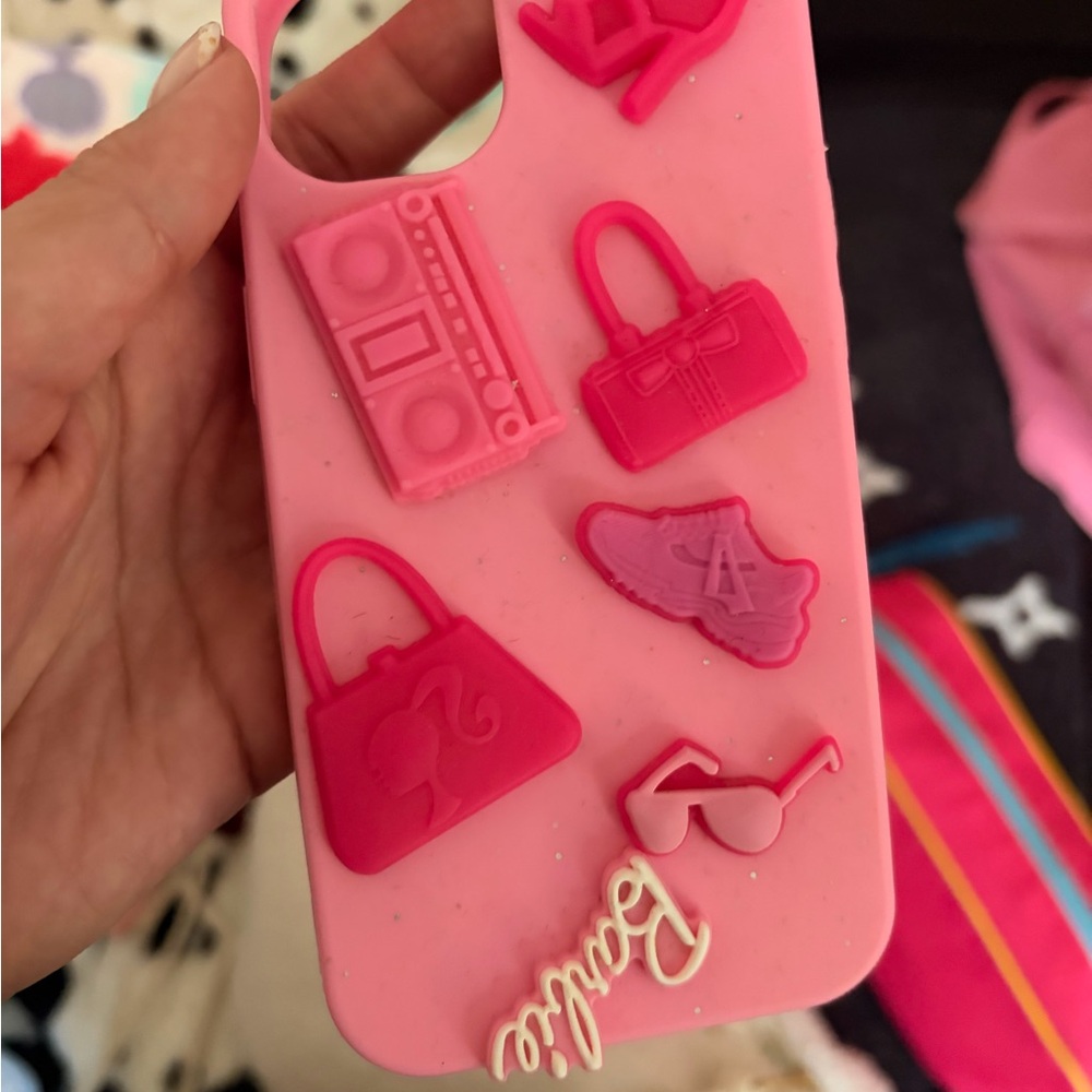 Barbie Pink Phone Case with 3D Icons